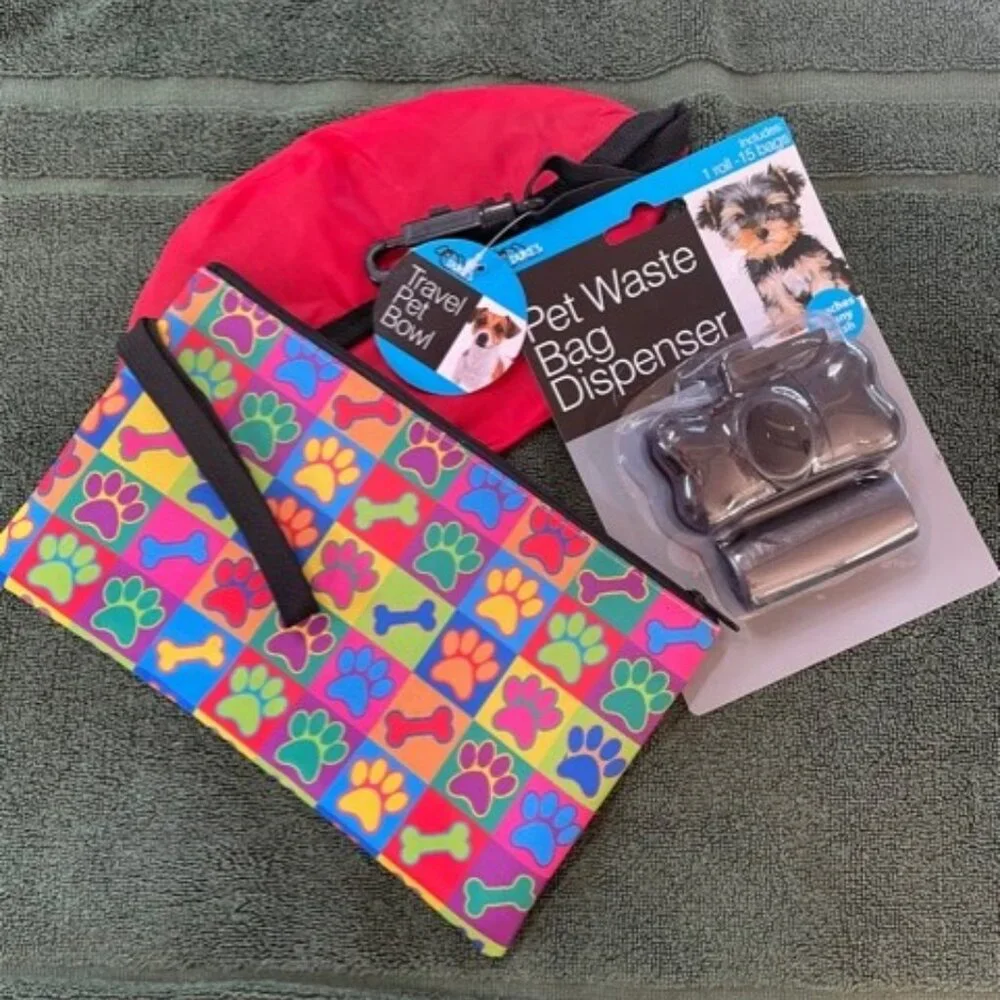 Andy Warhol Inspired Dog/Cat Travel Paw/Poo Wristlet (NWOT)
